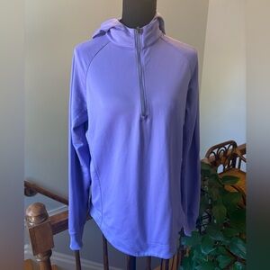 Nike Purple Dri-Fit 1/4 Zip Pullover Hoodie